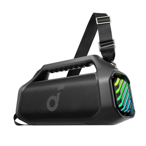 Soundcore Boom 2 Pro 140W wireless 2.1 portable speaker front view in black