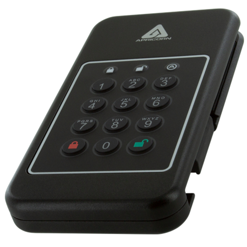 Apricorn Aegis NVX 2TB USB-C 3.2 Gen1 External SSD – 1000MB/s, Secure, Black