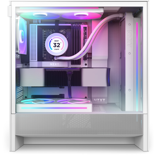 NZXT H5 Flow RGB, Tempered glass, Gaming Midi Tower Case