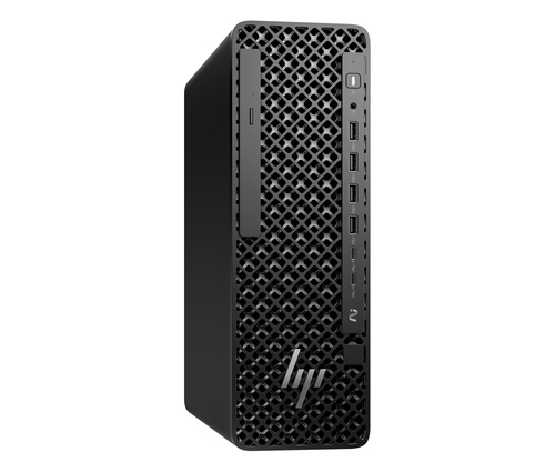 Side view showing compact HP Z2 G1i workstation design