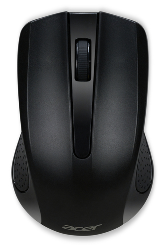 Acer Wireless Optical Mouse, Ambidextrous, Optical, RF Wireless, 1600 DPI, Black