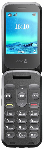 Doro 2800, Clamshell, Single SIM, 320 x 240 pixels, Bluetooth, 1000 mAh, Black