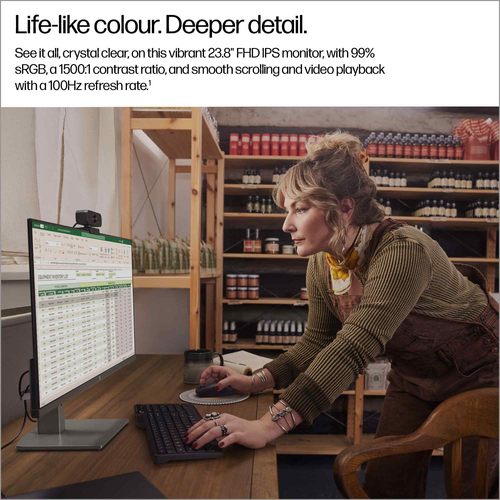 HP Series 5, 23.8 inch FHD Monitor, 1920 x 1080 pixels, LCD