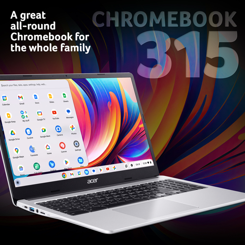 Acer Chromebook 315 Intel Celeron N4500 8GB 128GB 15.6" Full HD Touchscreen