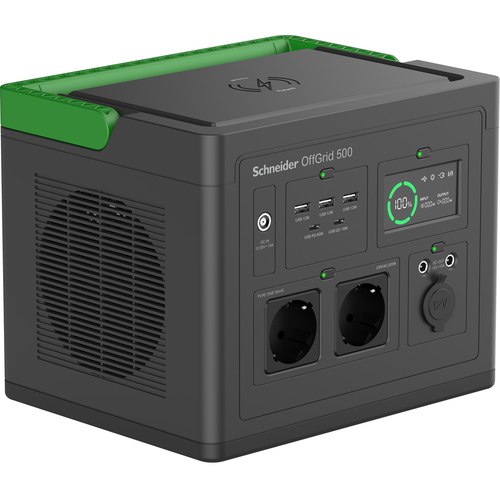 APC Schneider PPS500-GR, Lithium-Ion 517 Wh, Portable Power Station