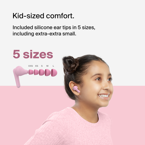Belkin SoundForm Nano 2, Wireless, Headset/Earbuds, Pink