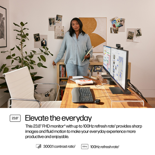 HP Series 3 Pro, 60.5 cm (23.8"), 1920 x 1080 pixels, Full HD, LCD Monitor