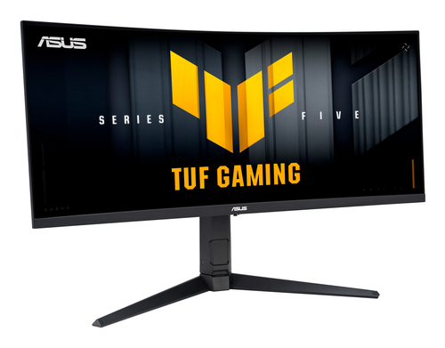 ASUS TUF Gaming VG34WQML5A 34 inch curved monitor photo on gaming desk setup