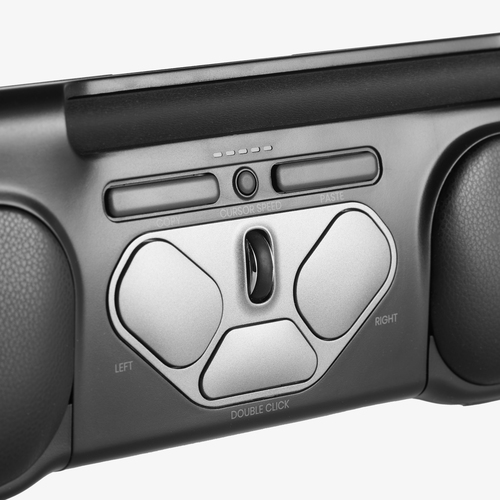 Contour Design RollerMouse Pro 3, Ambidextrous, Rollerbar, 2400 DPI, Black