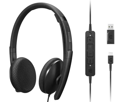 Lenovo (4XD1M45626), Wired, 20 - 20000 Hz, Headset/Headphones, Black