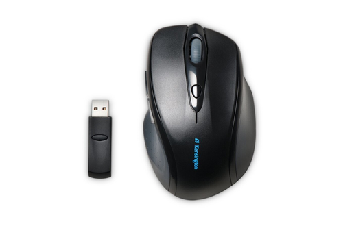 Kensington Pro Fit® Wireless Mouse, Ambidextrous, Optical, RF Wireless, 1600 DPI