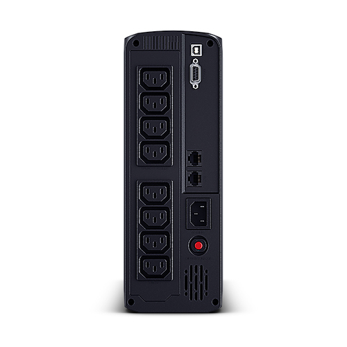 Rear panel of CyberPower VP1200EILCD showing C13 outlets and USB port