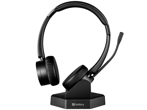 Sandberg Wireless Office Headset Pro+, Wireless,  20 - 20000 Hz, Headphones, Black