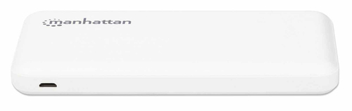 Manhattan 10000 mAh powerbank showing USB Type A output ports