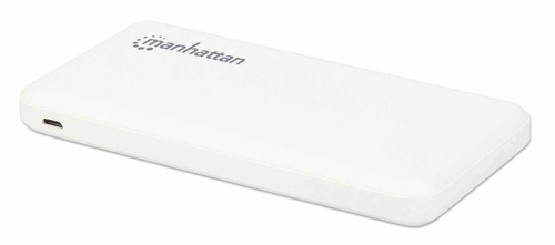 Manhattan 10000 mAh powerbank front view with LED battery indicators