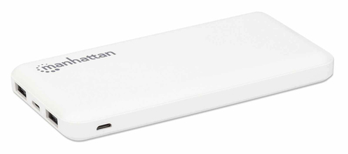 Manhattan 10000 mAh portable power bank slim rectangular design