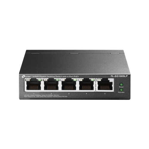 Tp-link TL-SG1005LP 5-Port Gigabit, 4 PoE+ Ports Desktop Unmanaged Network Switch