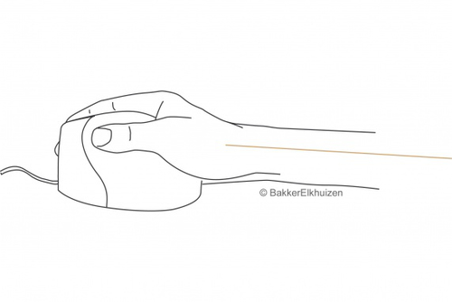 BakkerElkhuizen Evoluent4 Mouse, Right-hand, Laser, 2600 DPI, Black