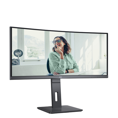 AOC (CU34P3CV), (34"), 3440 x 1440 pixels, UltraWide Quad HD, LED Monitor