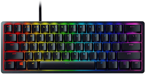Razer Huntsman Mini compact gaming keyboard with clicky optical switches black