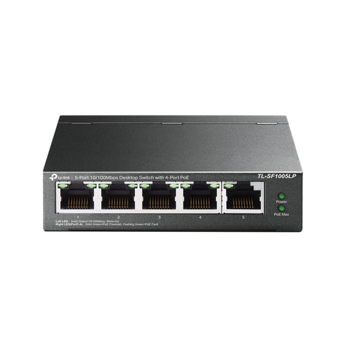 Tp-link TL-SF1005LP 5-Port 10/100Mbps, 4 PoE Ports Desktop Unmanaged Network Switch
