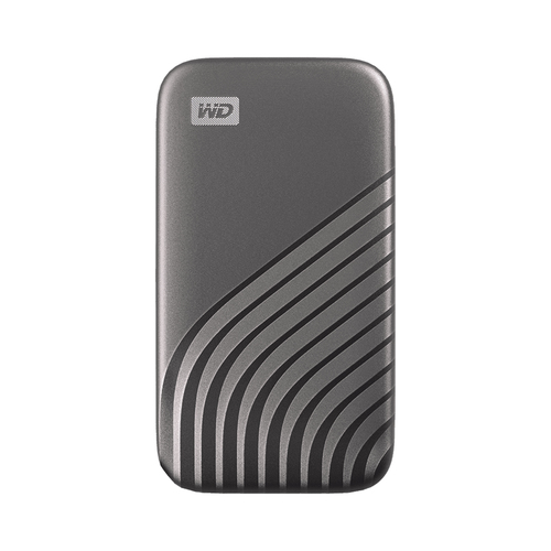 WD My Passport 1TB Portable USB-C 3.2 Gen2, 1050MB/s, Password-Protected Grey