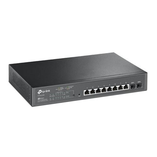 TP-Link JetStream, 10-Port Gigabit PoE, 8-Port PoE+, L2/L2+,Managed Smart Switch