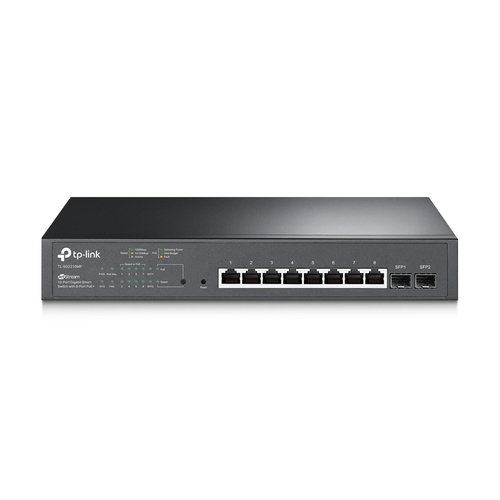 TP-Link JetStream, 10-Port Gigabit PoE, 8-Port PoE+, L2/L2+,Managed Smart Switch