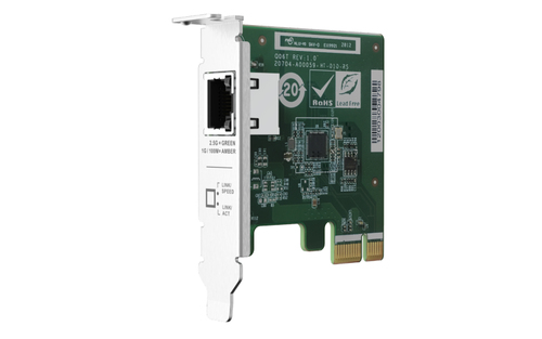 QNAP QXG-2G1T-I225 Internal Wired PCI Express Ethernet 2500 Mbit/s