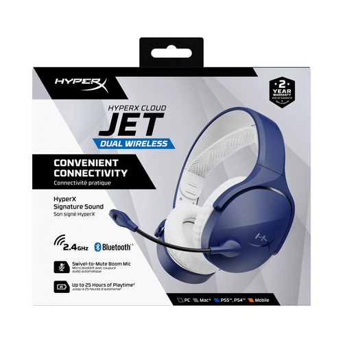 Cloud Jet wireless, Headset/Headphones, 20 -20000Hz, Blue