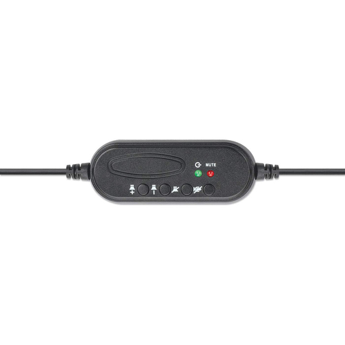 Manhattan Mono Over-Ear (179874), USB-A, Wired Headset/Headphone