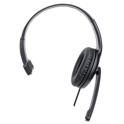 Manhattan Mono Over-Ear (179874), USB-A, Wired Headset/Headphone