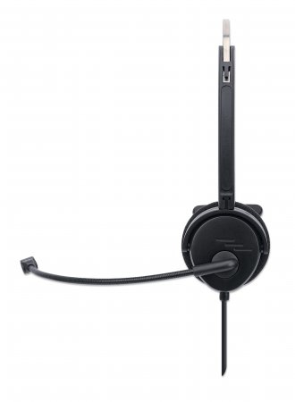 Manhattan Mono On-Ear (179867) USB-A for Sound & Mic, Wired Headset/Headphone