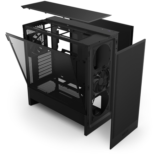 NZXT H5 Flow, SGCC, Tempered glass, Gaming Midi Tower Case