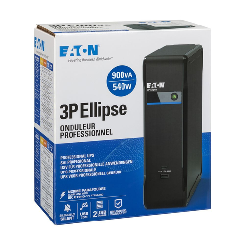 Eaton 3P Ellipse UPS wall mounted setup with optional kit