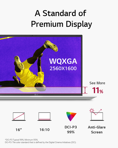 LG Gram 16Z90RU-G.AP52A1, Intel® Core™ i5, 16" 16 GB, 256 GB