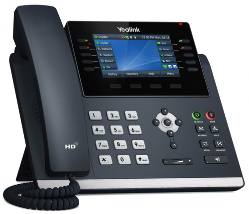 Yealink SIP-T46U, IP Phone, Wireless Handset, 1000 Entries, 10.9 cm (4.3") LCD