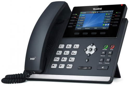 Yealink SIP-T46U, IP Phone, Wireless Handset, 1000 Entries, 10.9 cm (4.3") LCD