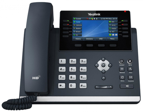 Yealink SIP-T46U, IP Phone, Wireless Handset, 1000 Entries, 10.9 cm (4.3") LCD