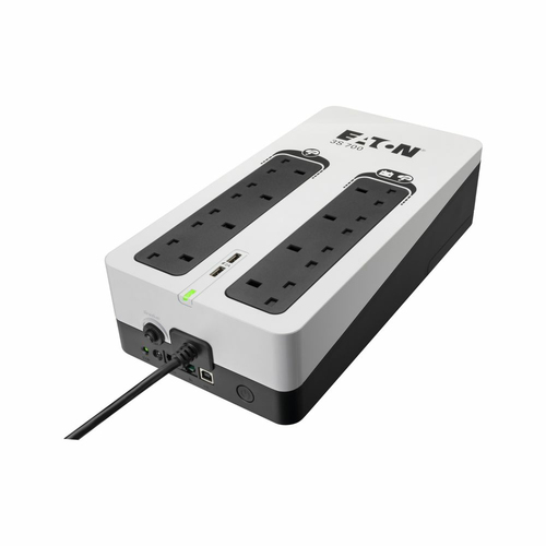 Compact Eaton 3S700B UPS with 8 BS 1363 AC outlets