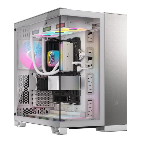 Corsair CC-9011285-WW, White, ATX, Steel, Tempered glass, Gaming Midi Tower Case