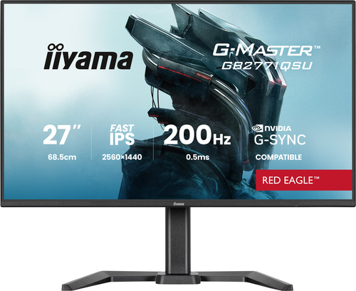 iiyama G-MASTER GB2771QSU-B1 27-inch Wide Quad HD gaming monitor with 2560 x 1440 resolution in black