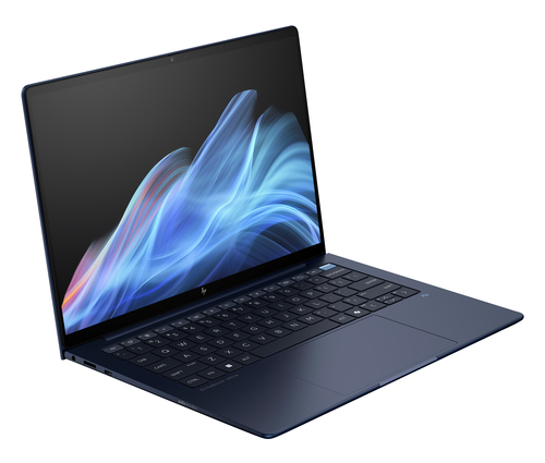 Side view of HP EliteBook Ultra G1i showing USB-C and Thunderbolt 4 ports with Wolf Pro security