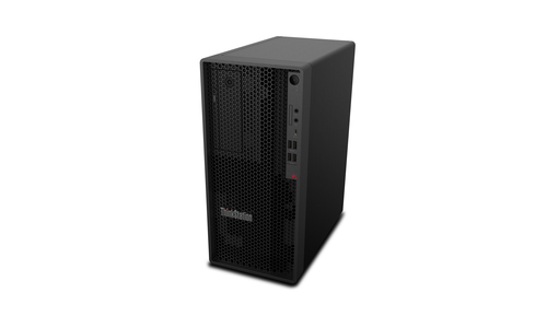 Lenovo ThinkStation P2 Tower highlighting 32 GB DDR5 memory and 1 TB NVMe SSD storage