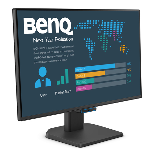 BenQ 23.8-inch Full HD LCD monitor with 1920 x 1080 resolution in black