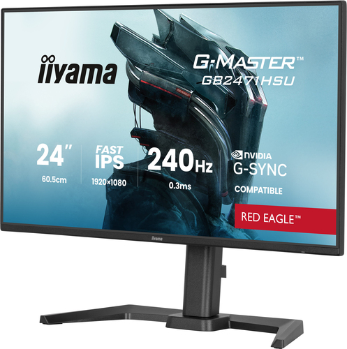 iiyama G-MASTER GB2471HSU-B1 23.8" 1920 x 1080pixels Full HD Monitor Black