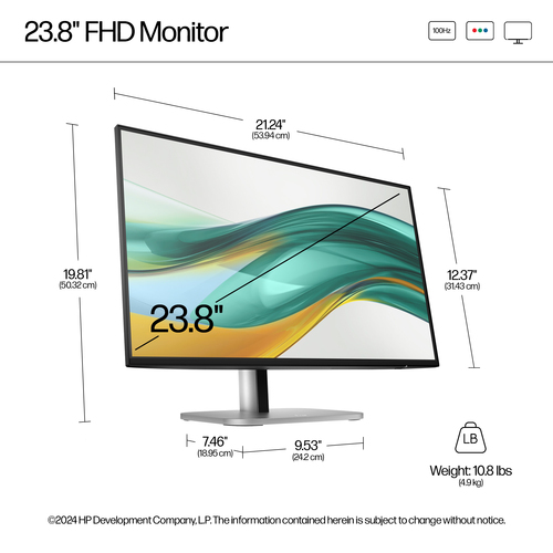 HP Series 5 Pro, 60.5 cm (23.8"), 1920 x 1080 pixels, LCD FHD Monitor