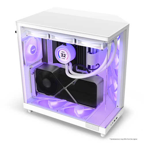 NZXT H6 Air Flow ATX, micro ATX, Mini-ITX, Steel, Tempered glass Midi Tower Case