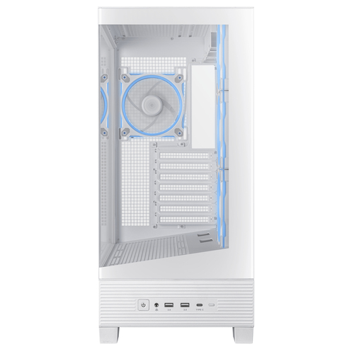 ASUS A31 Plus TG ARGB WHITE, ATX, micro ATX, Mini-ITX, Midi Tower Case