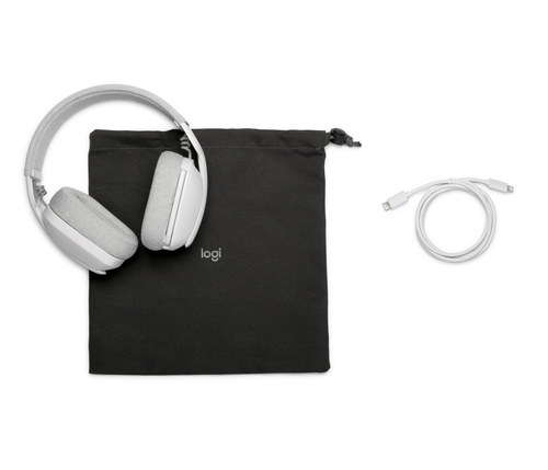 Logitech Zone Vibe 100, Wireless, Headset/Headphone, White